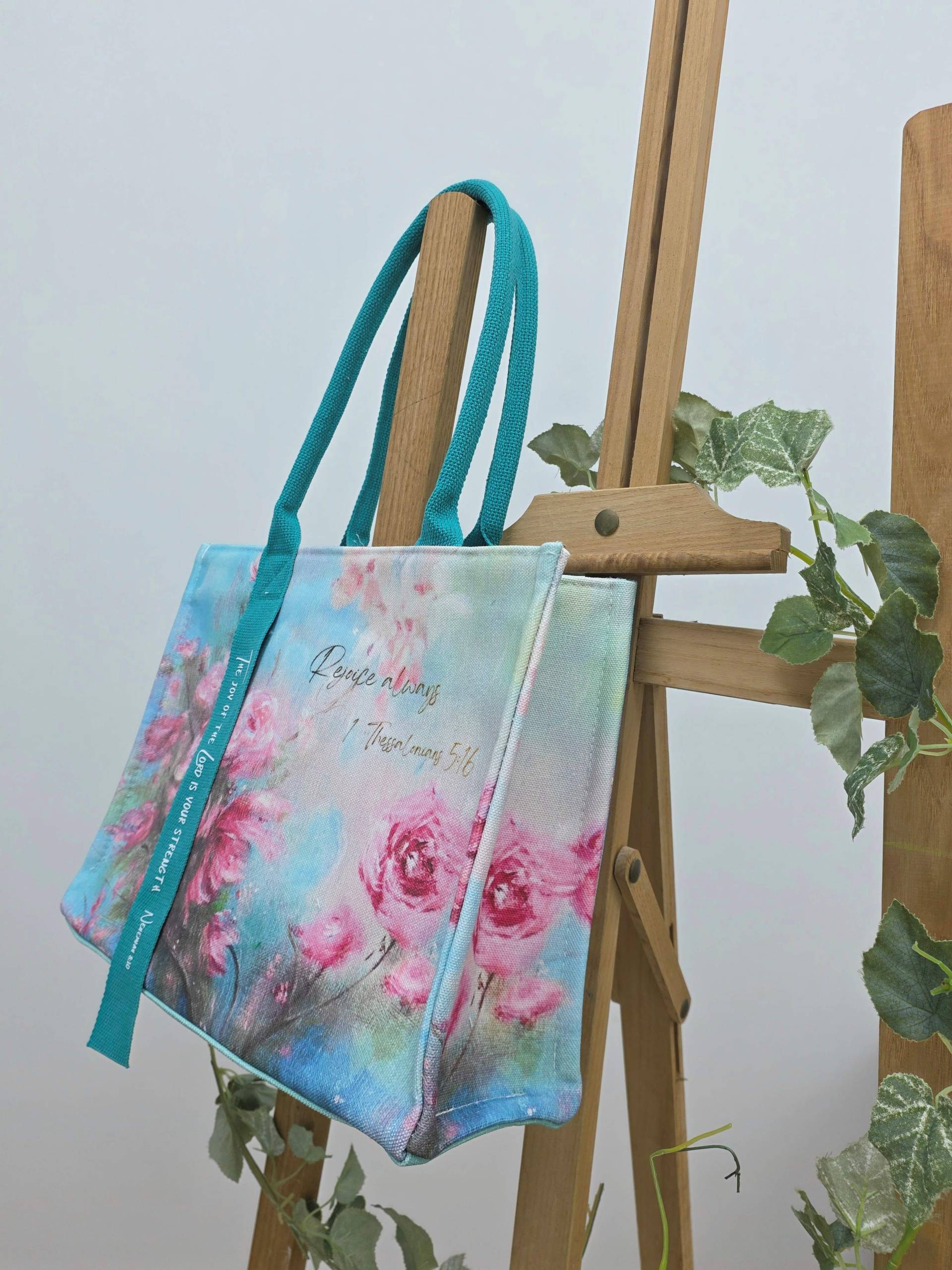 Canvas Tote Bag with Bible Verse - Image 2